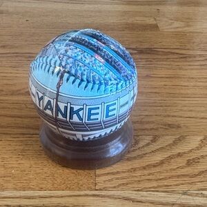 Yankee Stadium Unforgettaball 2004 Baseball on wood stand